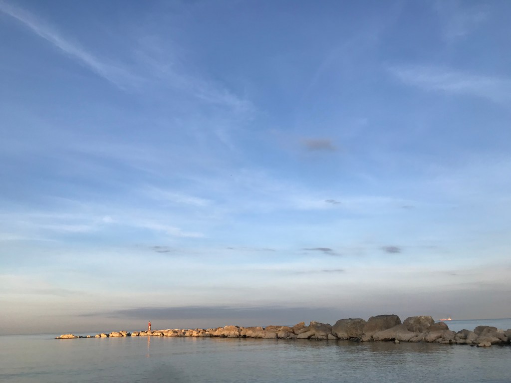 Marina Di Montemarciano beach and sea view